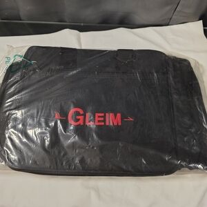 Gleim Padded Flight Bag Black Nylon Pilot Briefcase / Laptop Bag